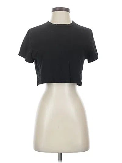 Pre-owned Polly Short Sleeve Top Black Keyhole Neckline Tops
