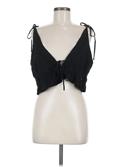 Pre-owned Polly Sleeveless Blouse In Black