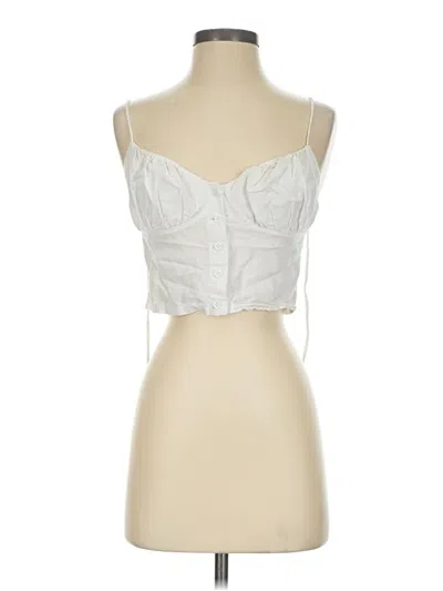 Pre-owned Polly Sleeveless Blouse In Silver