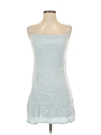 Pre-owned Polly Sleeveless Top Blue Strapless Neckline Tops