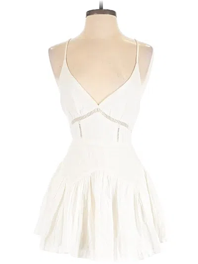 Pre-owned Polly Sleeveless Top Ivory Halter Neckline Tops