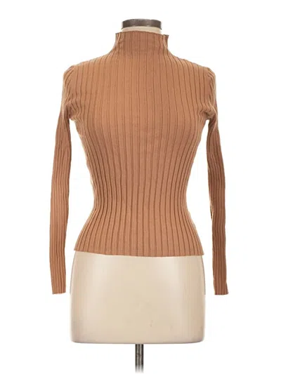 Pre-owned Polly Turtleneck Sweater In Tan