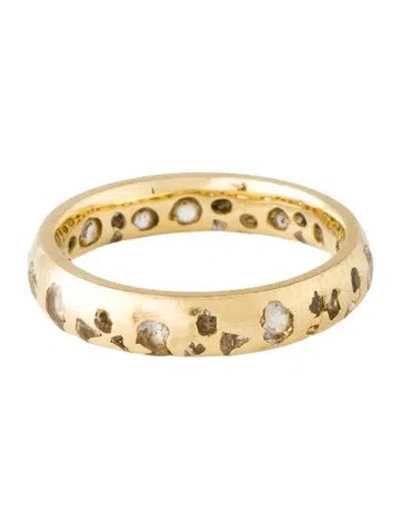Pre-owned Polly Wales 18k Sapphire Confetti Ring In Multicolor