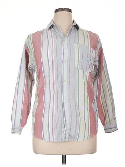 Pre-owned Polo By Ralph Lauren 3/4 Sleeve Button Down Shirt In Pink