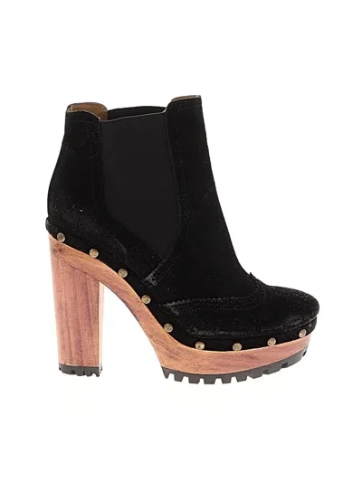 Pre-owned Polo By Ralph Lauren Ankle Boots In Black
