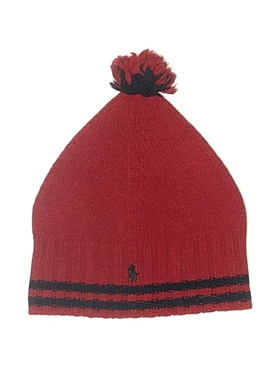 Pre-owned Polo By Ralph Lauren Beanie Hat In Red