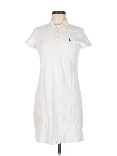 Pre-owned Polo By Ralph Lauren Casual Dress In White