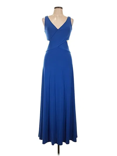 Pre-owned Polo By Ralph Lauren Cocktail Dress In Blue