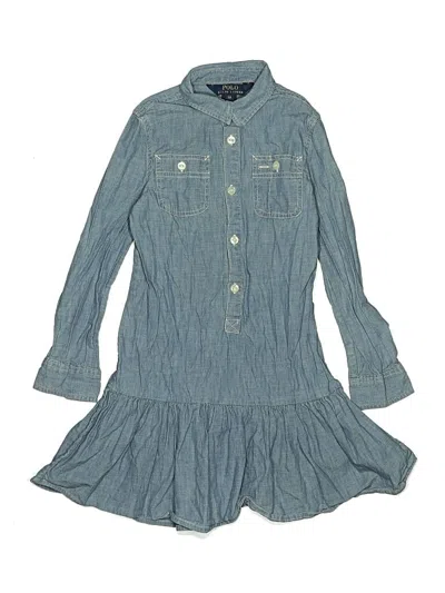 Pre-owned Polo By Ralph Lauren Kids' Dress In Blue
