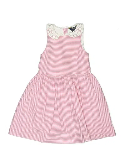 Pre-owned Polo By Ralph Lauren Kids' Dress In Pink