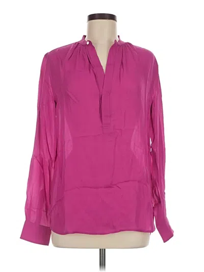Pre-owned Polo By Ralph Lauren Long Sleeve Blouse In Pink
