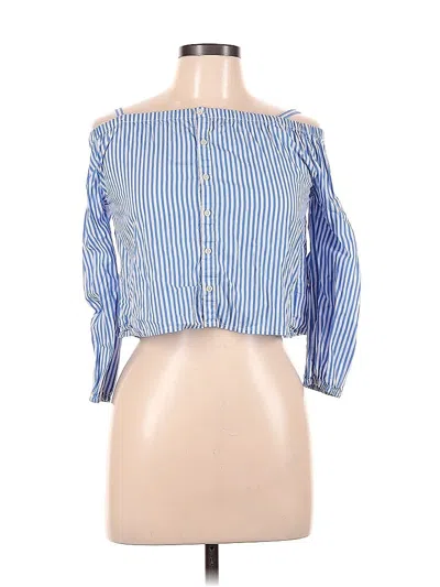 Pre-owned Polo By Ralph Lauren Long Sleeve Button Down Shirt In Blue