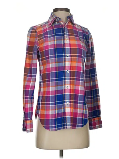 Pre-owned Polo By Ralph Lauren Long Sleeve Button Down Shirt In Purple