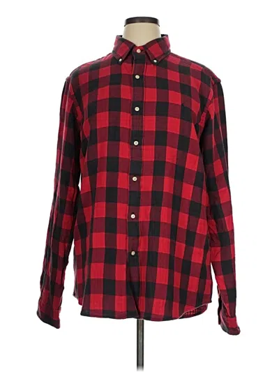 Pre-owned Polo By Ralph Lauren Long Sleeve Button Down Shirt In Red
