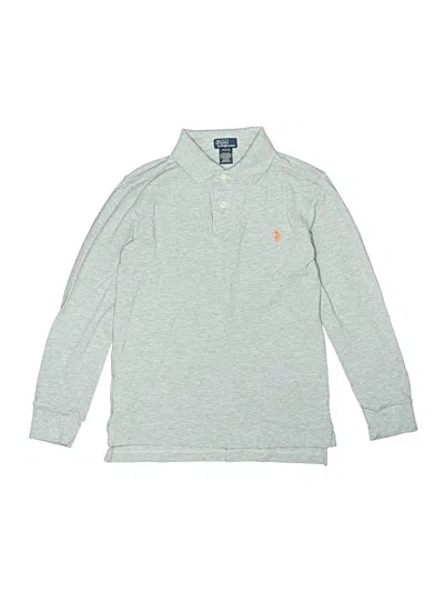 Pre-owned Polo By Ralph Lauren Kids' Long Sleeve Top Gray Tops