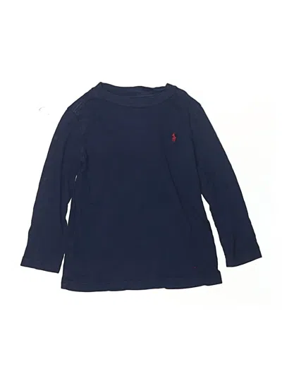 Pre-owned Polo By Ralph Lauren Kids' Long Sleeve T-shirt In Blue