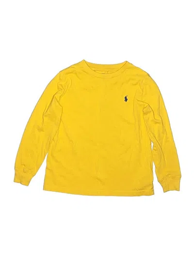 Pre-owned Polo By Ralph Lauren Kids' Long Sleeve T-shirt In Yellow