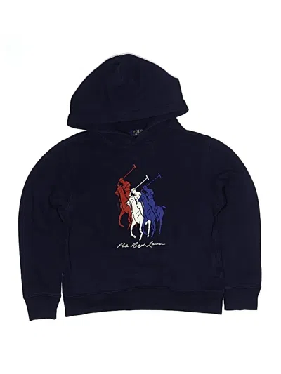 Pre-owned Polo By Ralph Lauren Kids' Pullover Hoodie In Blue