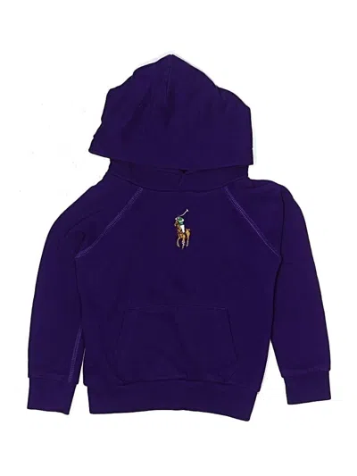 Pre-owned Polo By Ralph Lauren Kids' Pullover Hoodie In Purple