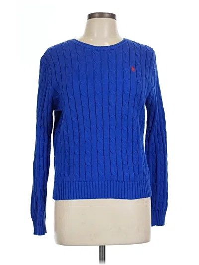 Pre-owned Polo By Ralph Lauren Pullover Sweater In Blue