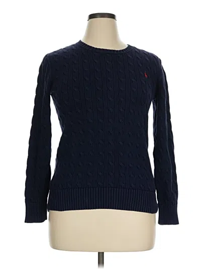 Pre-owned Polo By Ralph Lauren Pullover Sweater In Blue