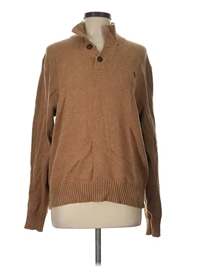 Pre-owned Polo By Ralph Lauren Pullover Sweater In Brown