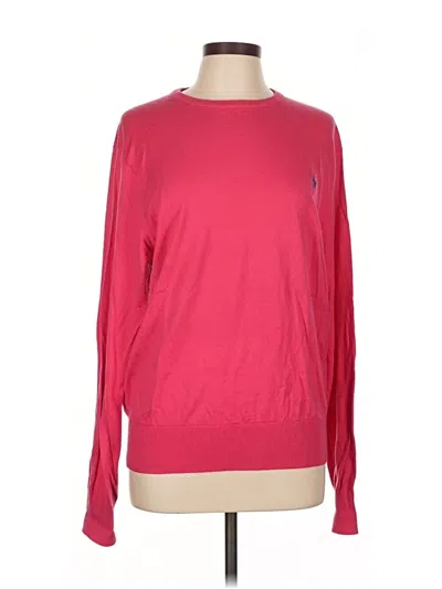 Pre-owned Polo By Ralph Lauren Pullover Sweater In Pink