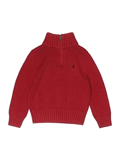 Pre-owned Polo By Ralph Lauren Kids' Pullover Sweater In Red