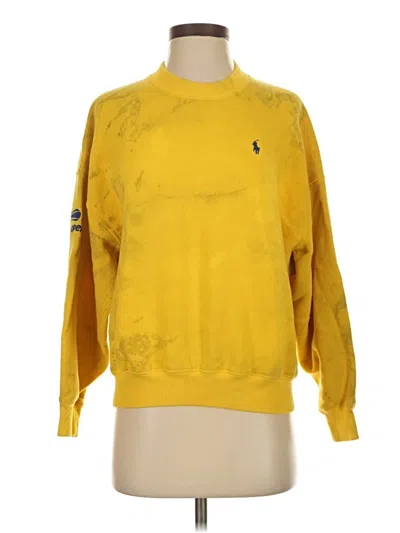 Pre-owned Polo By Ralph Lauren Pullover Sweater In Yellow