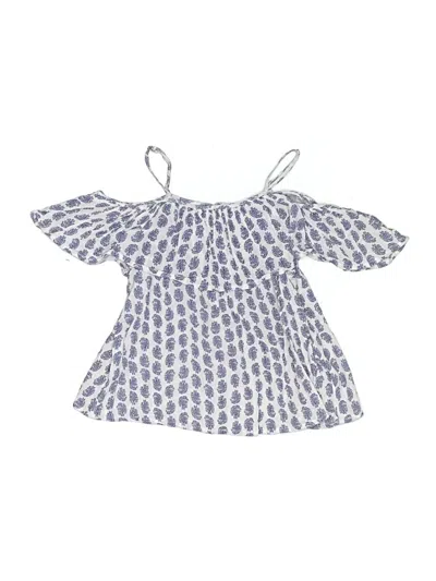 Pre-owned Polo By Ralph Lauren Kids' Short Sleeve Blouse In Blue