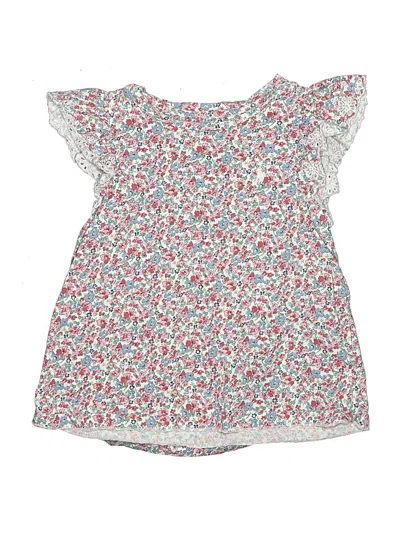 Pre-owned Polo By Ralph Lauren Kids' Short Sleeve Blouse In Ivory