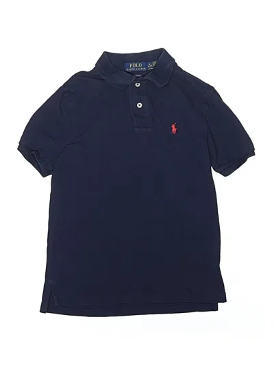 Pre-owned Polo By Ralph Lauren Kids' Short Sleeve Polo In Blue