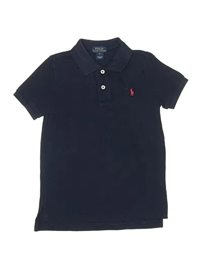 Pre-owned Polo By Ralph Lauren Kids' Short Sleeve Polo In Blue