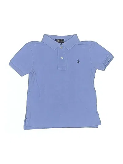 Pre-owned Polo By Ralph Lauren Kids' Short Sleeve Polo In Blue