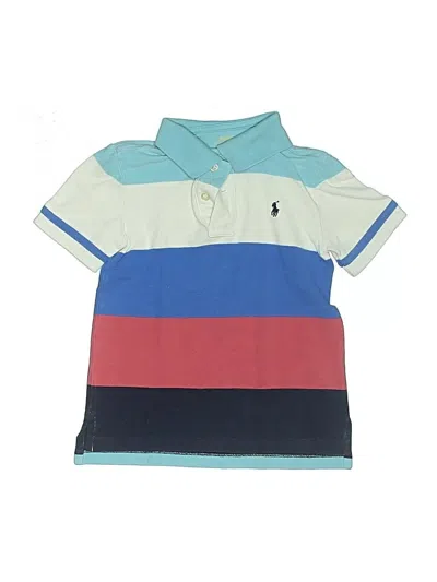 Pre-owned Polo By Ralph Lauren Kids' Short Sleeve Polo In Blue