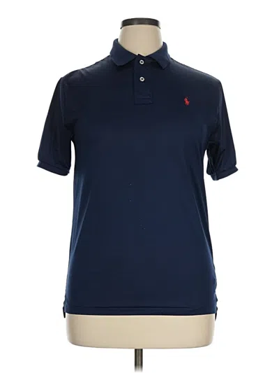 Pre-owned Polo By Ralph Lauren Short Sleeve Polo In Blue