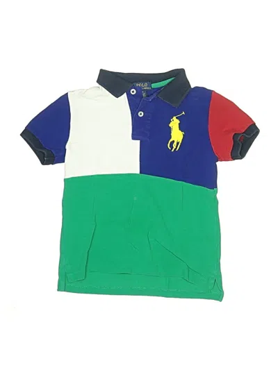 Pre-owned Polo By Ralph Lauren Kids' Short Sleeve Polo In Green