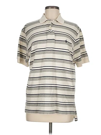 Pre-owned Polo By Ralph Lauren Short Sleeve Polo In Ivory