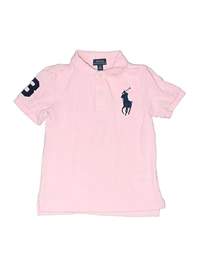 Pre-owned Polo By Ralph Lauren Kids' Short Sleeve Polo In Pink