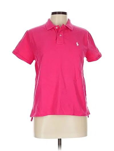 Pre-owned Polo By Ralph Lauren Short Sleeve Polo In Pink
