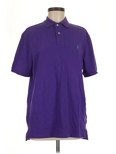 Pre-owned Polo By Ralph Lauren Short Sleeve Polo In Purple