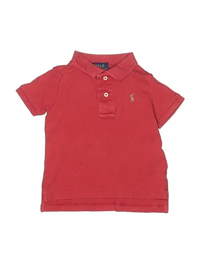 Pre-owned Polo By Ralph Lauren Kids' Short Sleeve Polo In Red