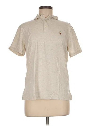 Pre-owned Polo By Ralph Lauren Short Sleeve Polo In Tan