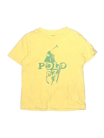 Pre-owned Polo By Ralph Lauren Kids' Short Sleeve Polo In Yellow