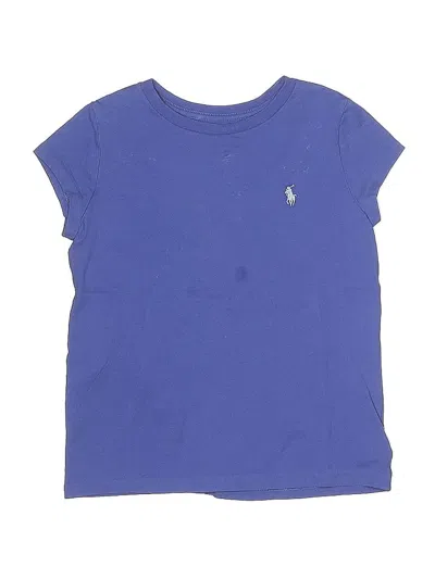 Pre-owned Polo By Ralph Lauren Kids' Short Sleeve T-shirt In Blue