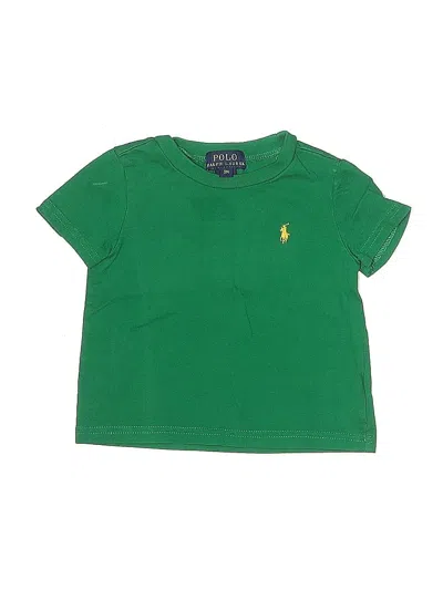 Pre-owned Polo By Ralph Lauren Babies' Short Sleeve T-shirt In Green