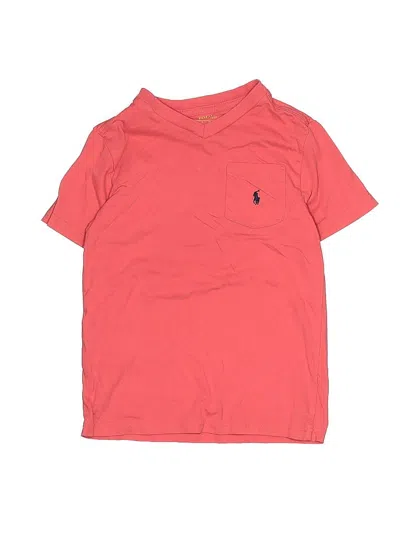 Pre-owned Polo By Ralph Lauren Kids' Short Sleeve T-shirt In Red