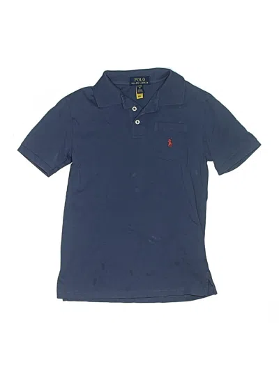 Pre-owned Polo By Ralph Lauren Kids' Short Sleeve Top Blue Tops