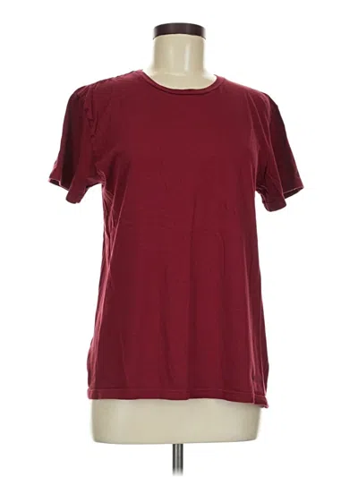 Pre-owned Polo By Ralph Lauren Short Sleeve T-shirt In Burgundy