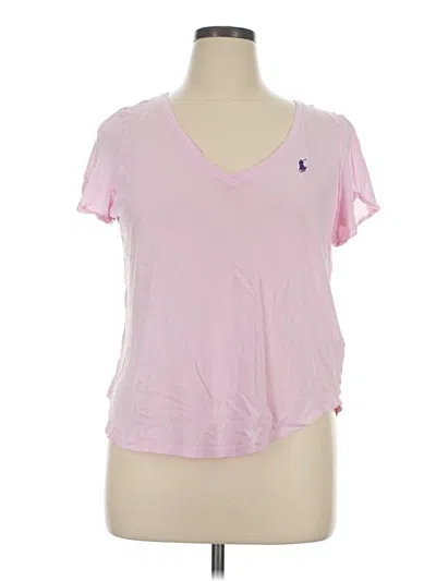 Pre-owned Polo By Ralph Lauren Short Sleeve T-shirt In Pink